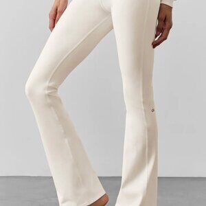 White Alo Flare leggings